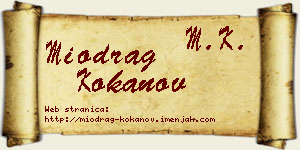 Miodrag Kokanov vizit kartica